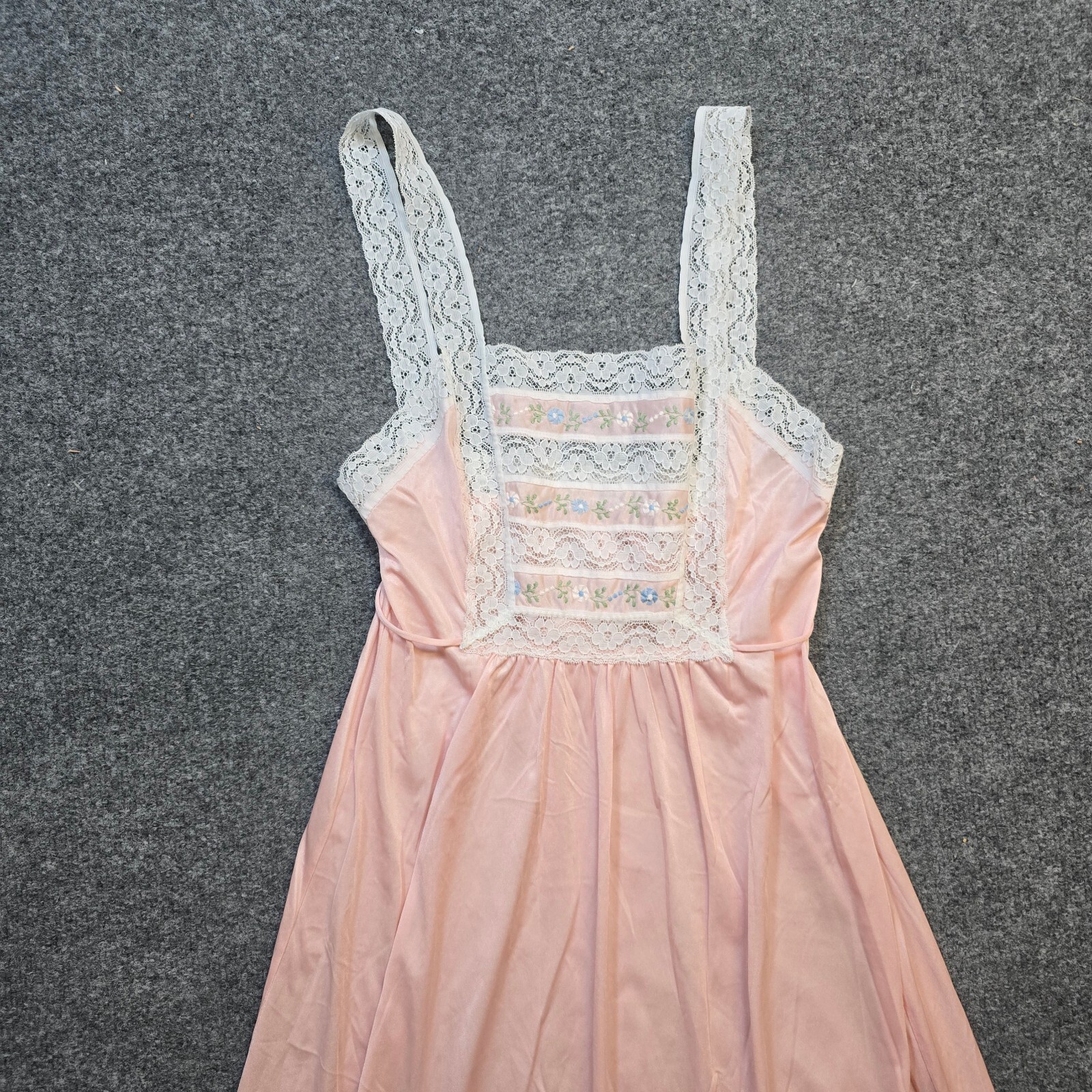 Josbard Artemis Nightgown Womens Size Small Petite Pink Satin Maxi Vintage Retro