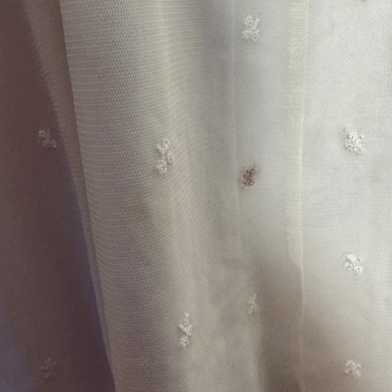 90s Vintage Rabbit Rabbit Rabbit Designs Mesh Maxi Dress Women S/M White Floral