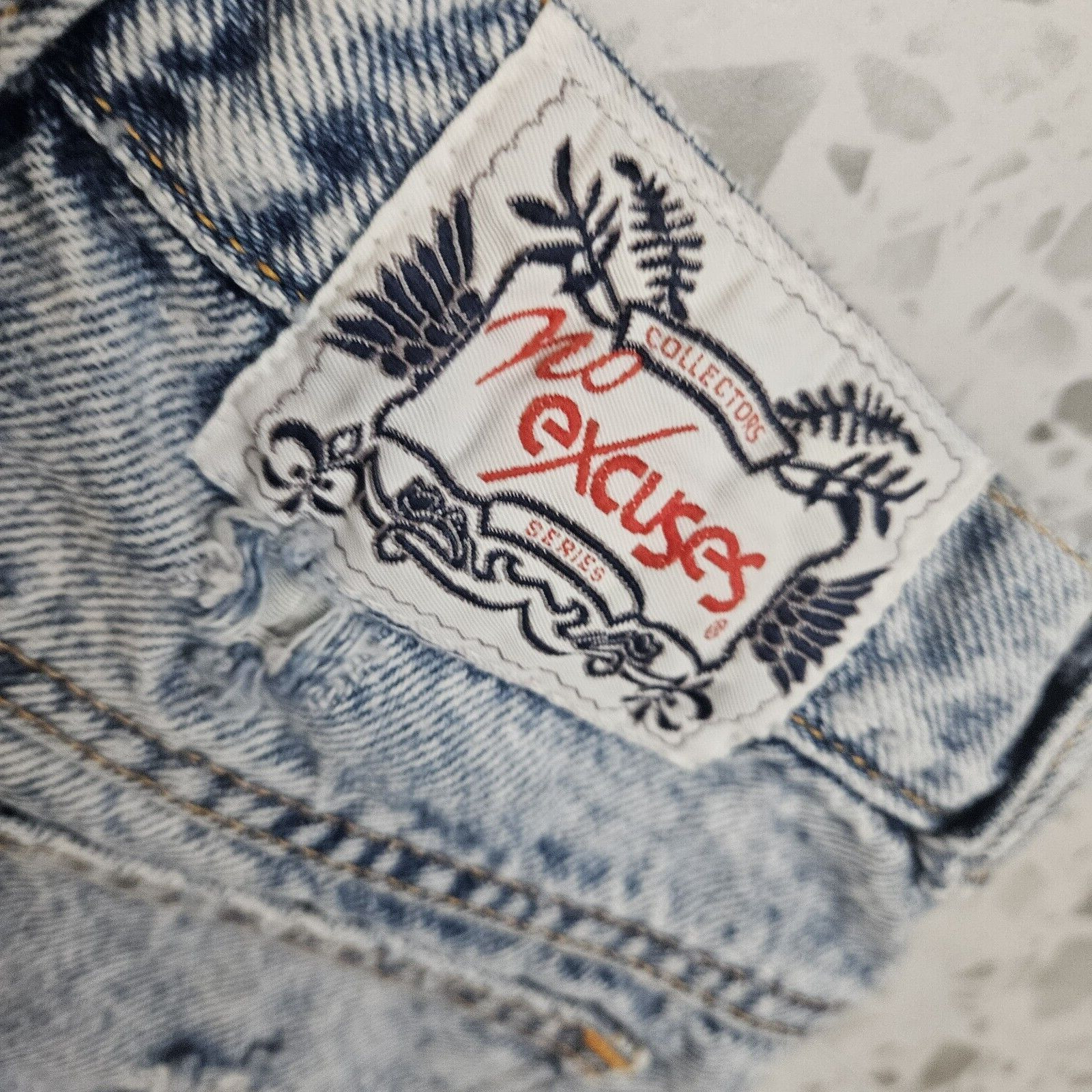 VTG 80s No Excuses High Waisted Acid Washed Distressed Jeans Women’s Sz 11