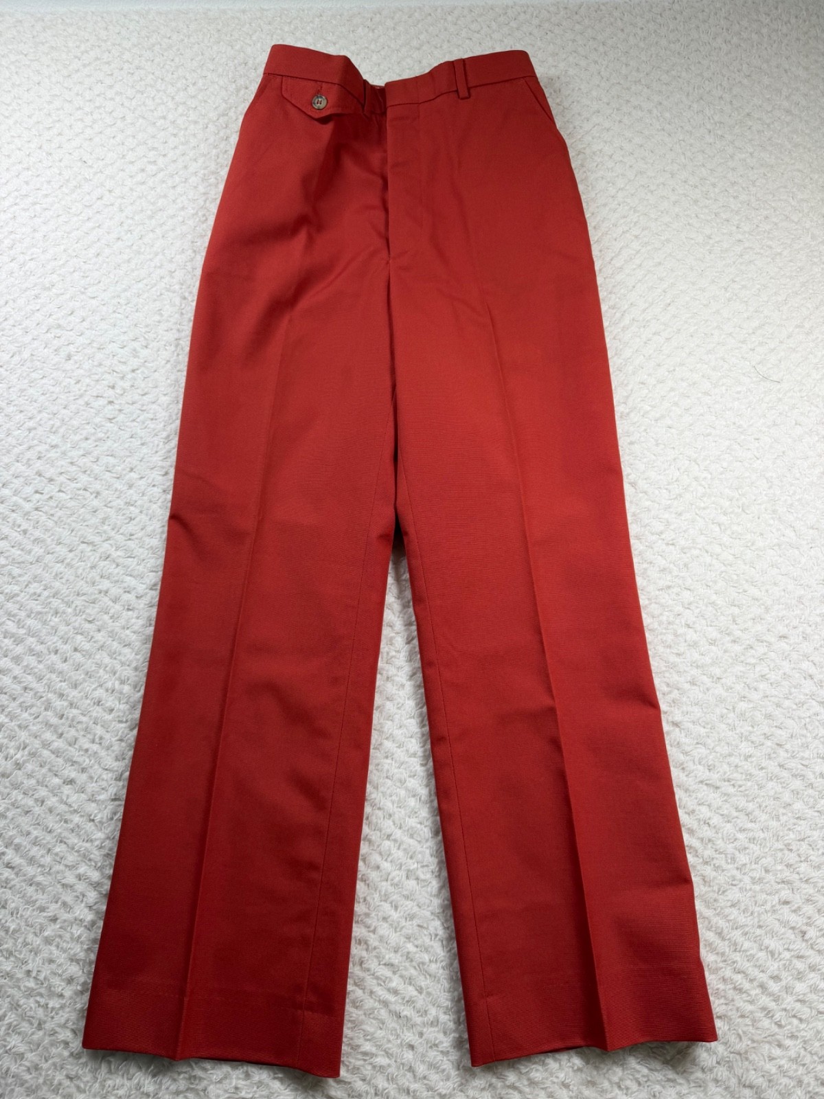 Vtg Lady Thompson Polyester/Cotton Trousers Slacks Burnt Orange