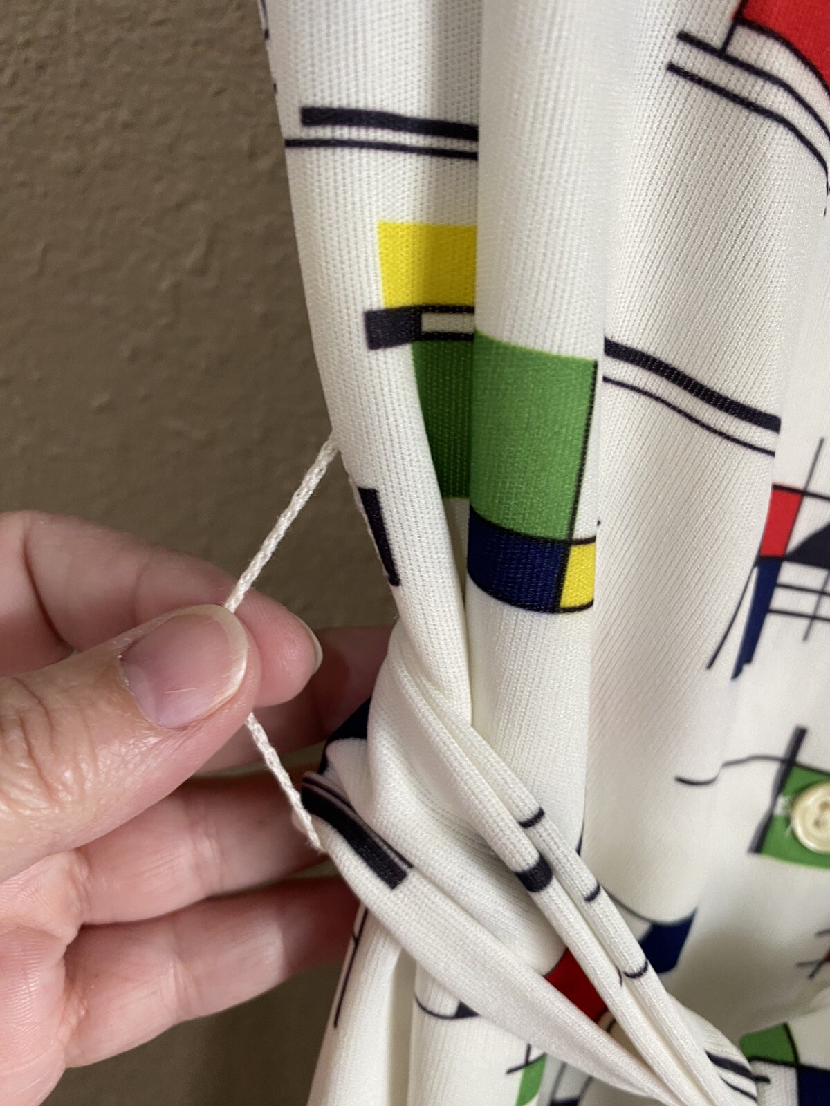Prynts By Bleeker Street Jonathan Logan VTG 70’s Mondrian Style Print Dress Sz S