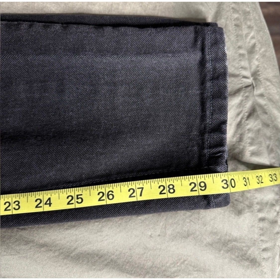 Vintage Calvin Klein Black Jeans 26×39 Size 10 Made in USA 100% Cotton 90s Y2K