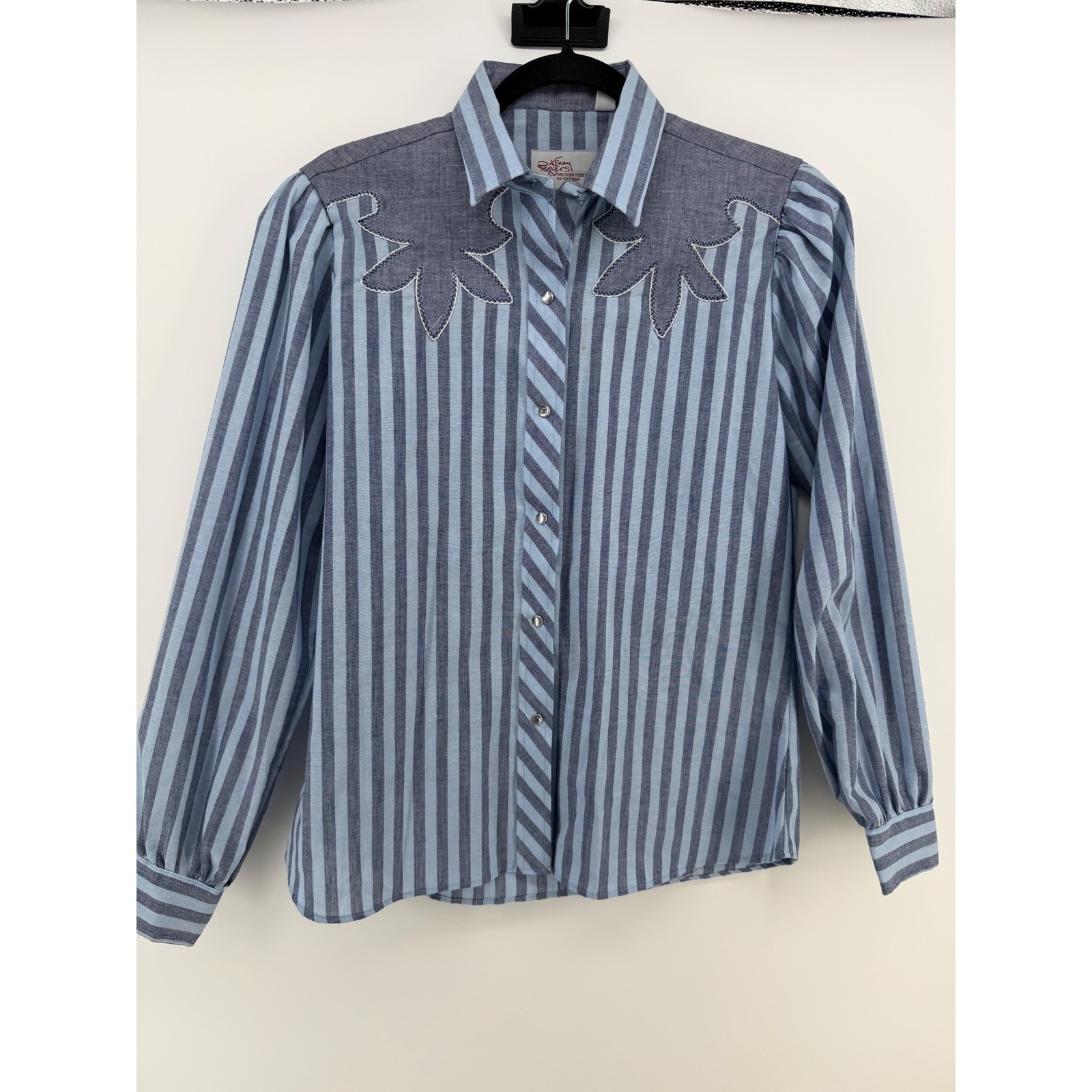 Vintage Kenny Rogers Karman Western Pearl Snap Shirt USA Made Prairie 13/14