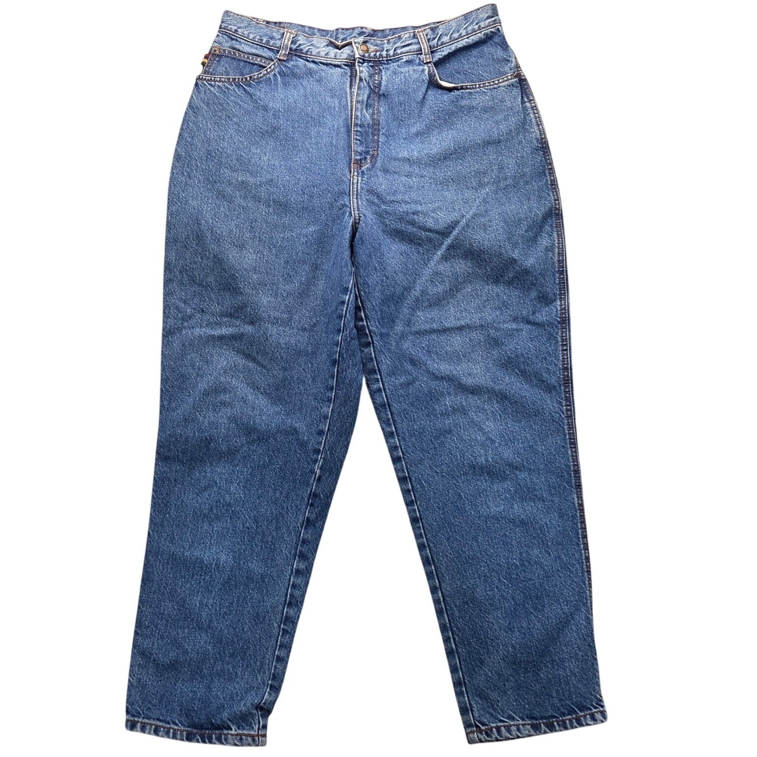 Vintage PS Gitano Jeans High Waist Tapered Leg Denim Blue Womens 34×27