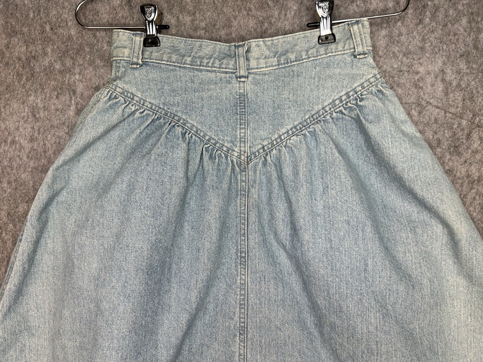VTG Venezia Women’s Skirt Blue Jean Denim Long 100% Country Western Junior 5