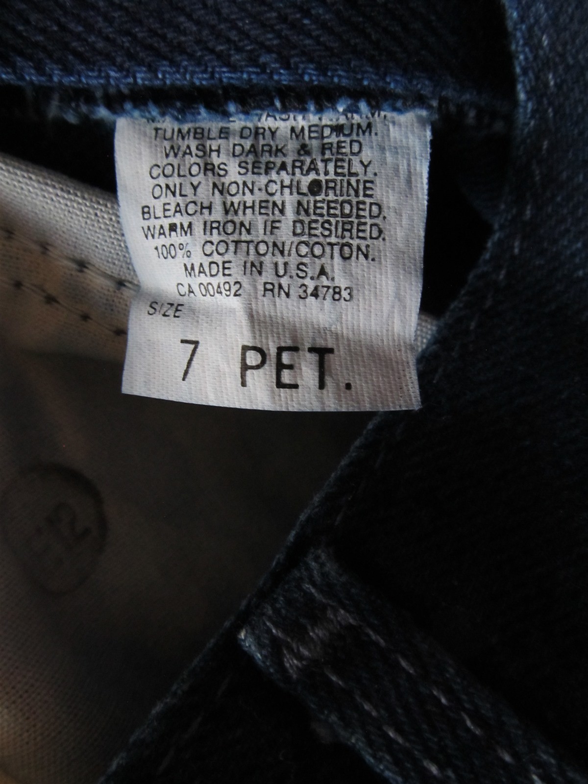 Vintage 90s Lee Relaxed Fit Double Blue size 24 waist deadstock