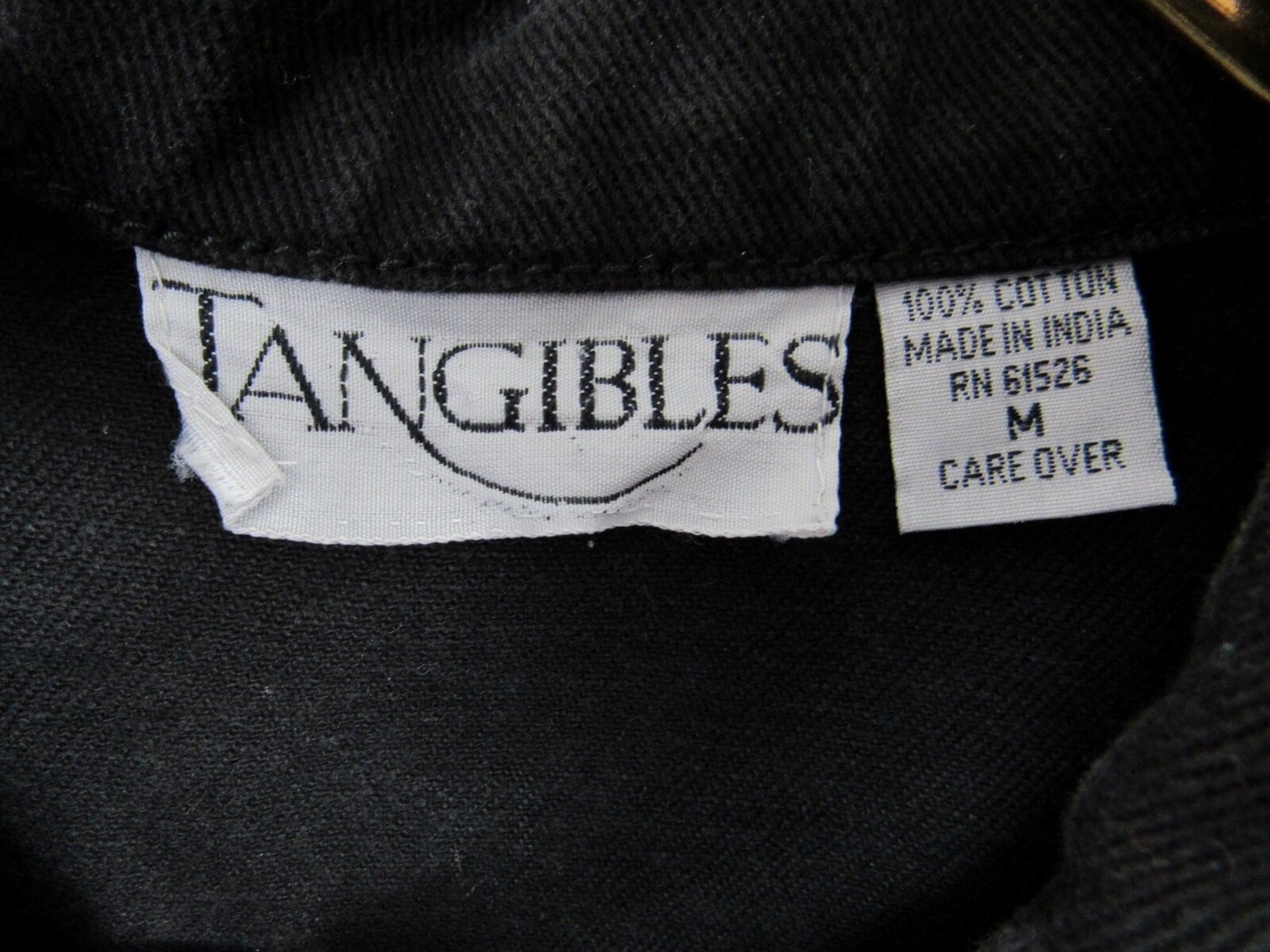 Vintage 90s Tangibles Black Denim Vest / Sleeveless Jean Vest Embroidered Bear