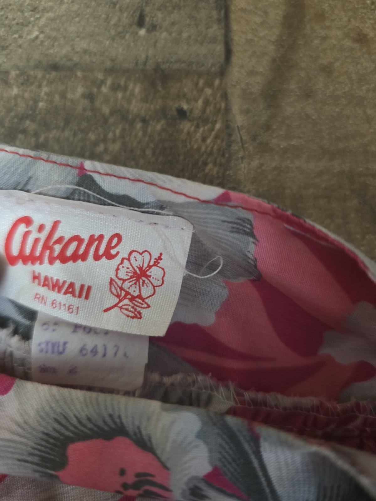 Vtg AIKANE Dress Hawaii Tiki Hawaiian Floral Beach Mumu Maxi Tropical 70s Small