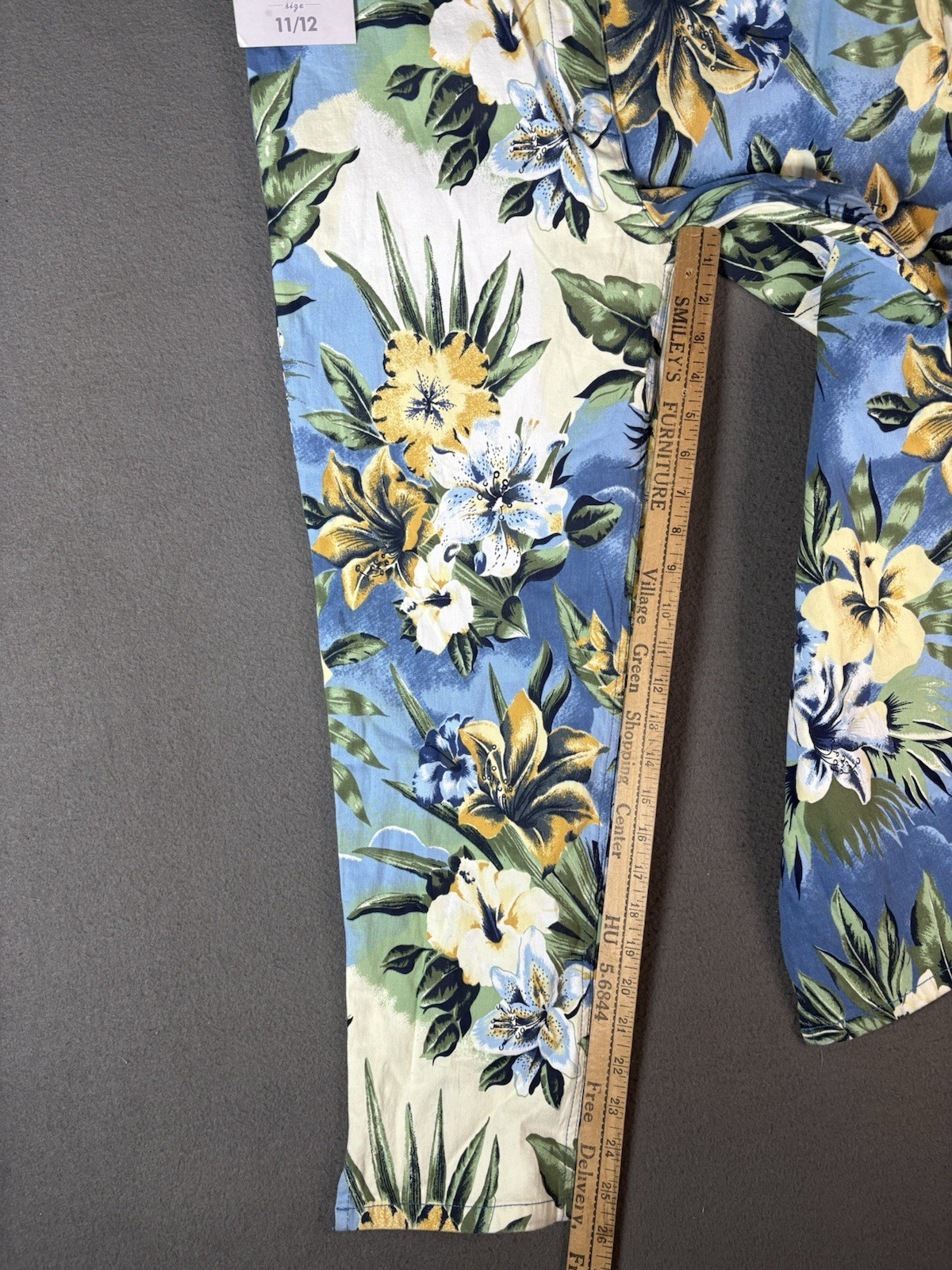 Vintage ROUTE 66 Flower Print pants Size 11/12 (28×26) NWT 90s Y2K 2000s