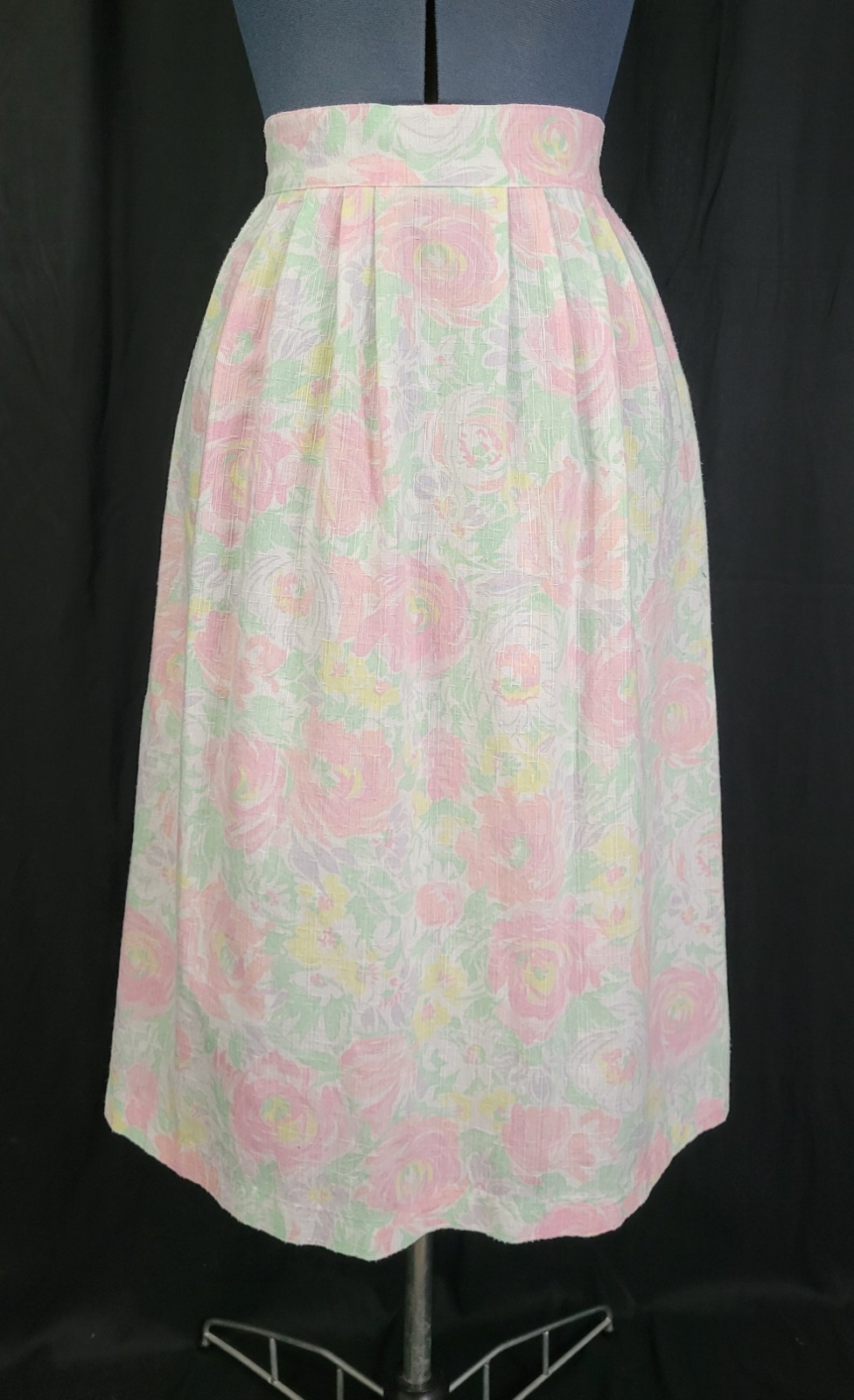 Vintage Chelsea Station Pastel Floral Skirt Size 9