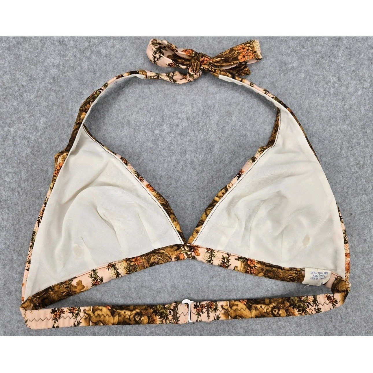 Vintage High Tide Retro Hippie Cherub Bikini Swimsuit Top S/M Movie Set Prop