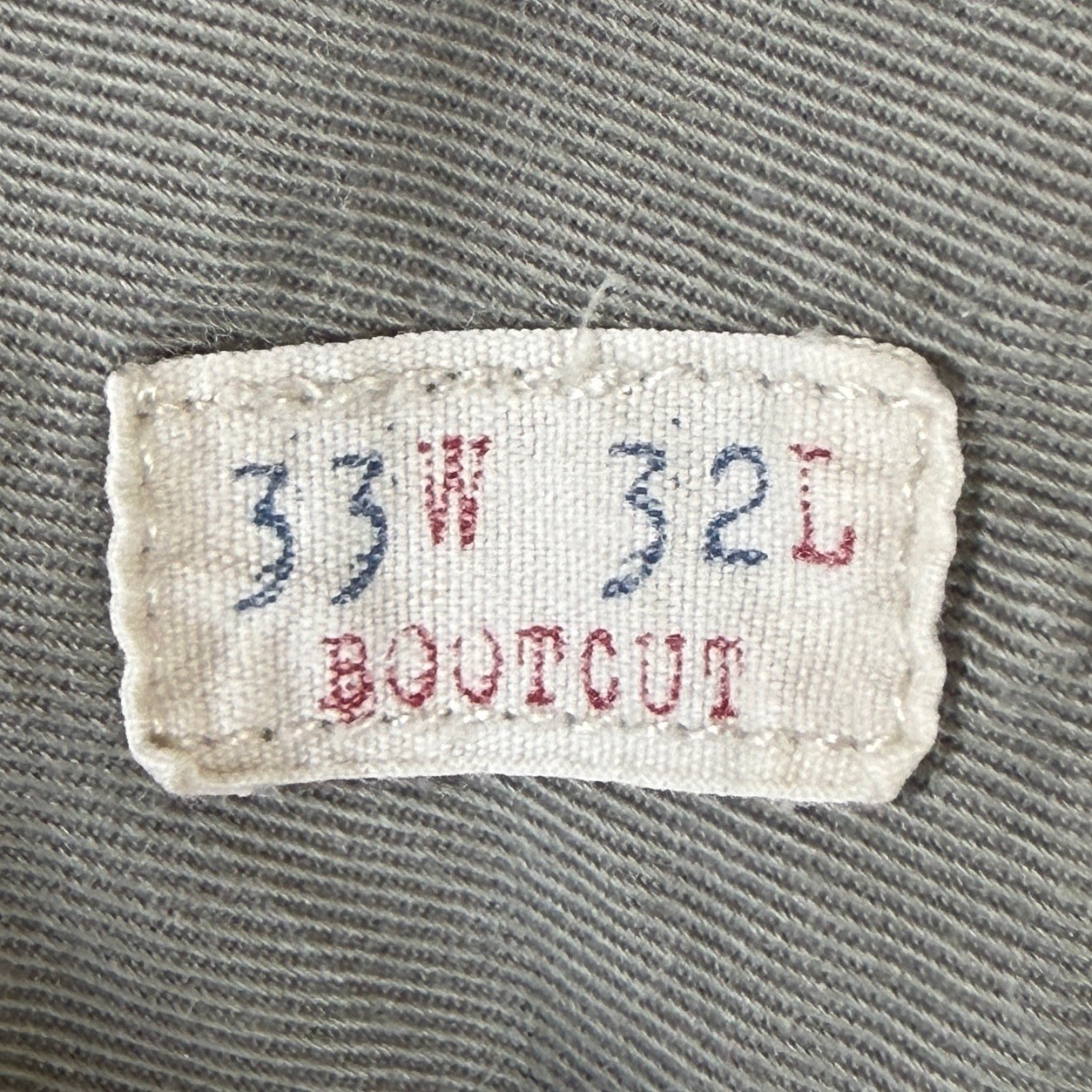 J Crew Bootcut Pants Men 33×32 Stretch Gray Vtg Preppy