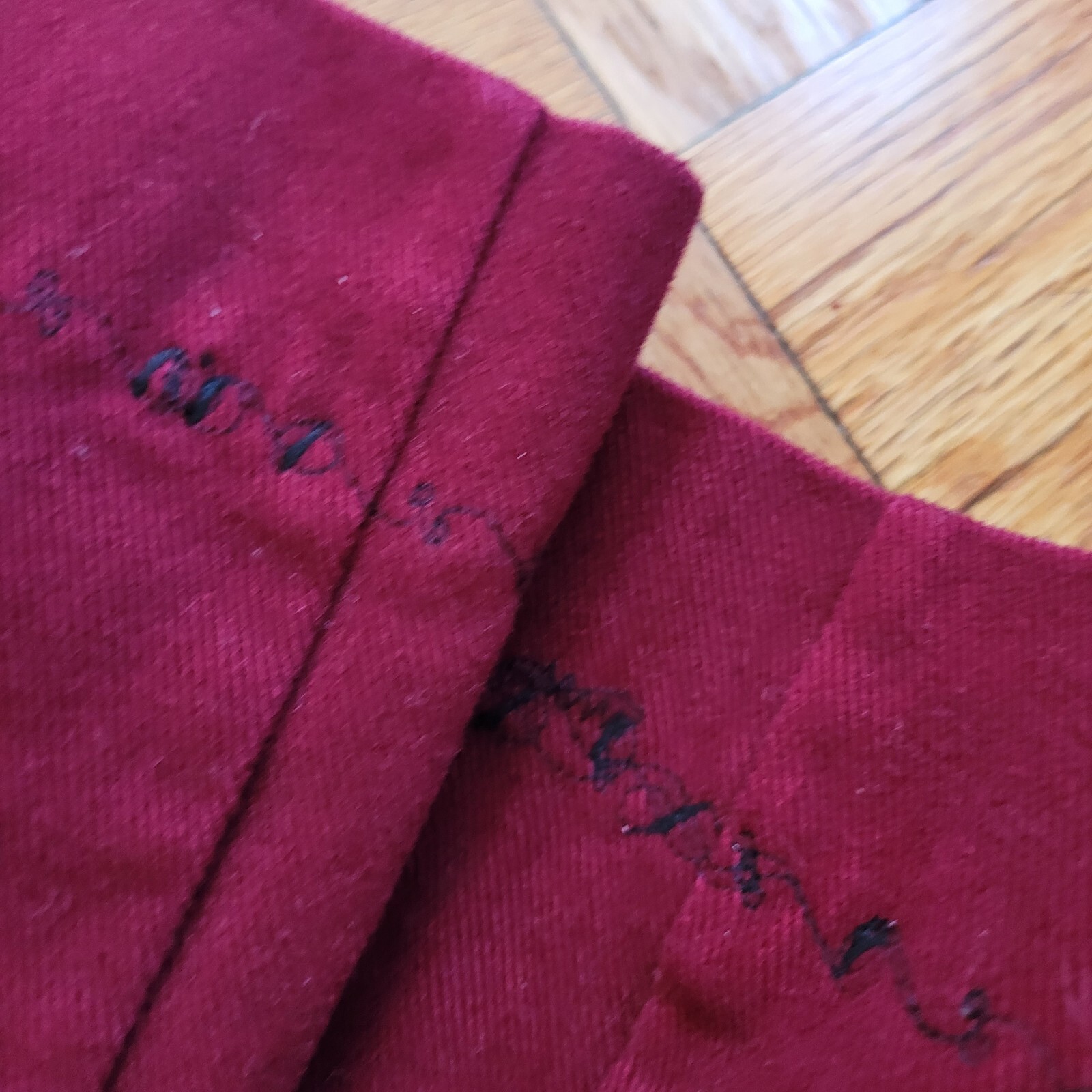 Vintage Maroon Wide Leg Bell Bottom High Waist Pant Hippy Rave 24″ Bell Size 29