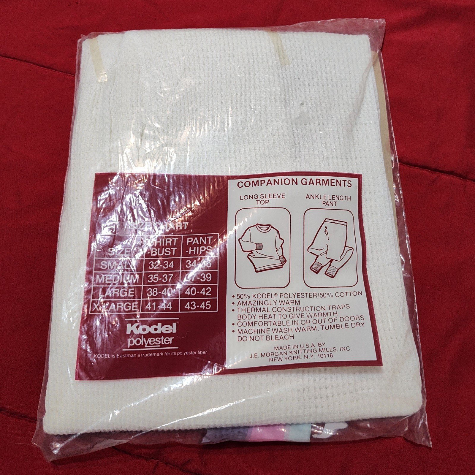 Lady Artex By Morgan Vintage White Thermal Underwear Bottoms White Size L…