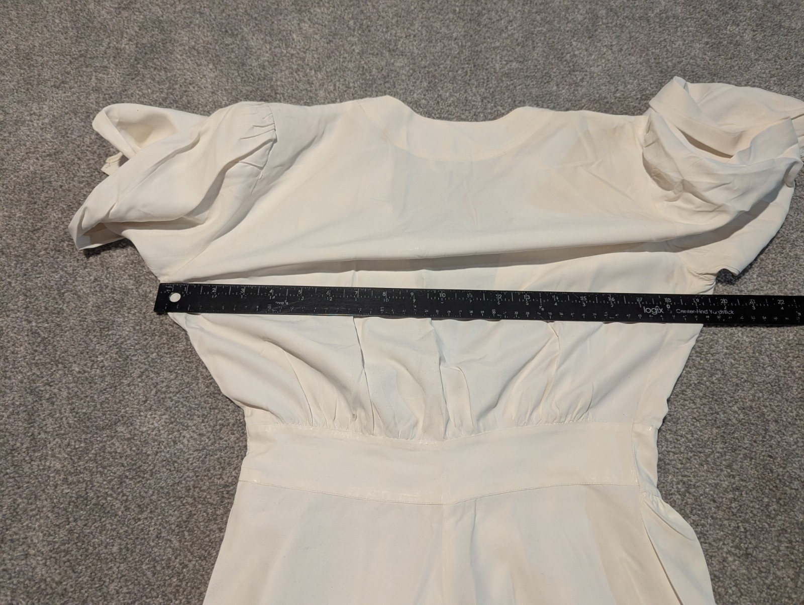 Vintage Trousseaux By Terris Dress Womens Medium? 1930s Maxi Satin White