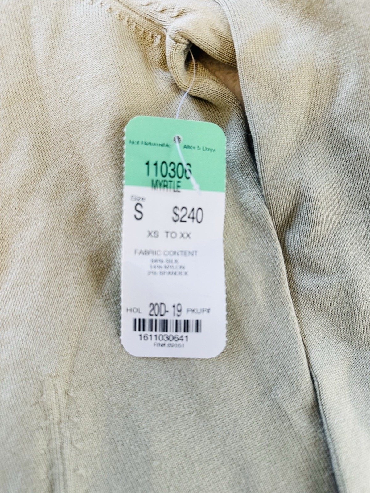 NWT! Vintage 1990s Carlisle Silk Blend Long-Sleeve Sage Green Women’s Sweater S
