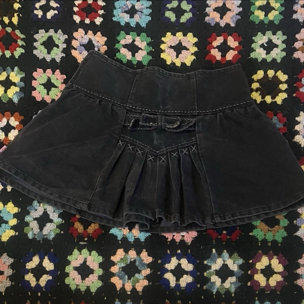 Vintage 2000s Roberto Cavalli Angels mini skirt