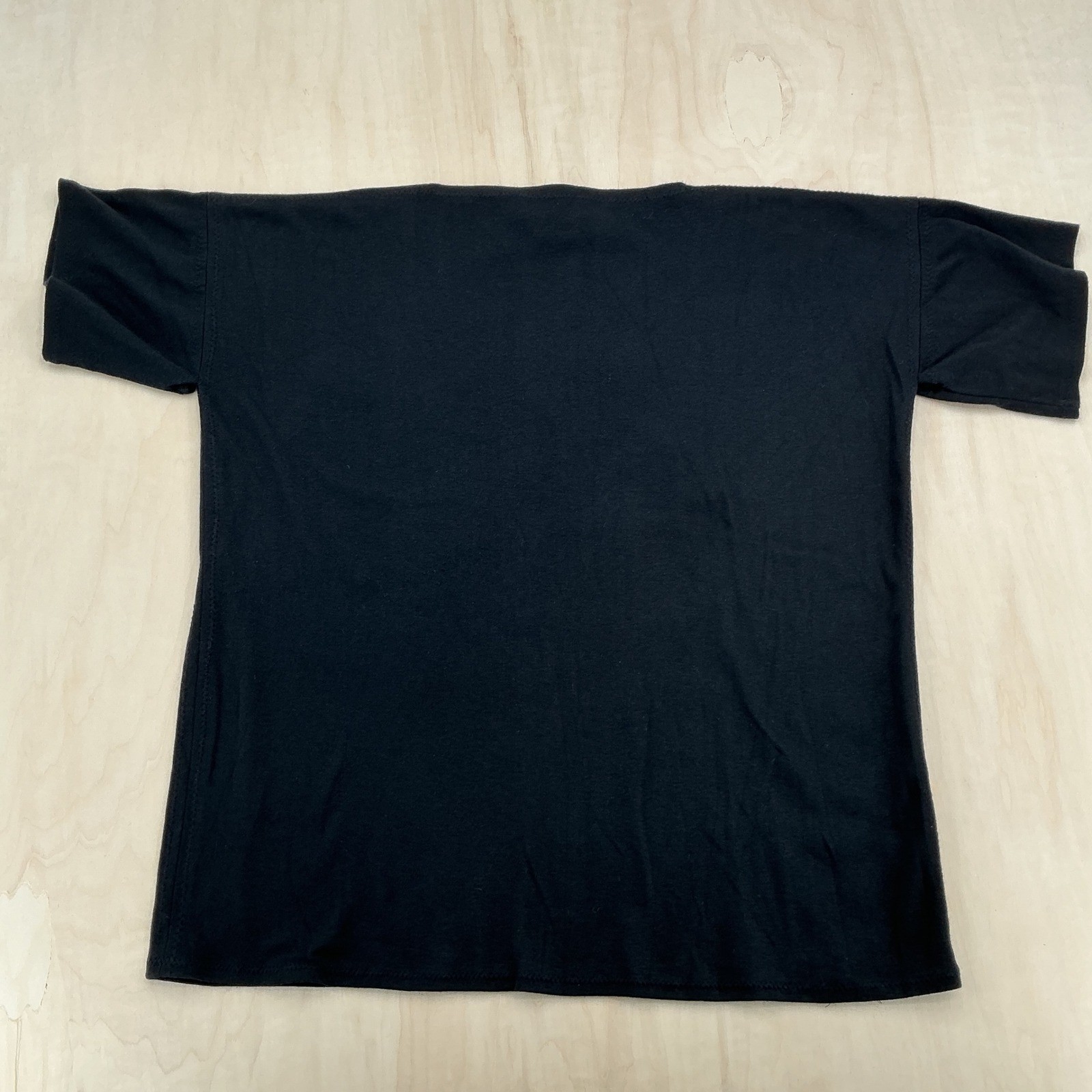 Units T-Shirt Womens Free Size Black Boxy Short Sleeve 80s Vintage Minimalist