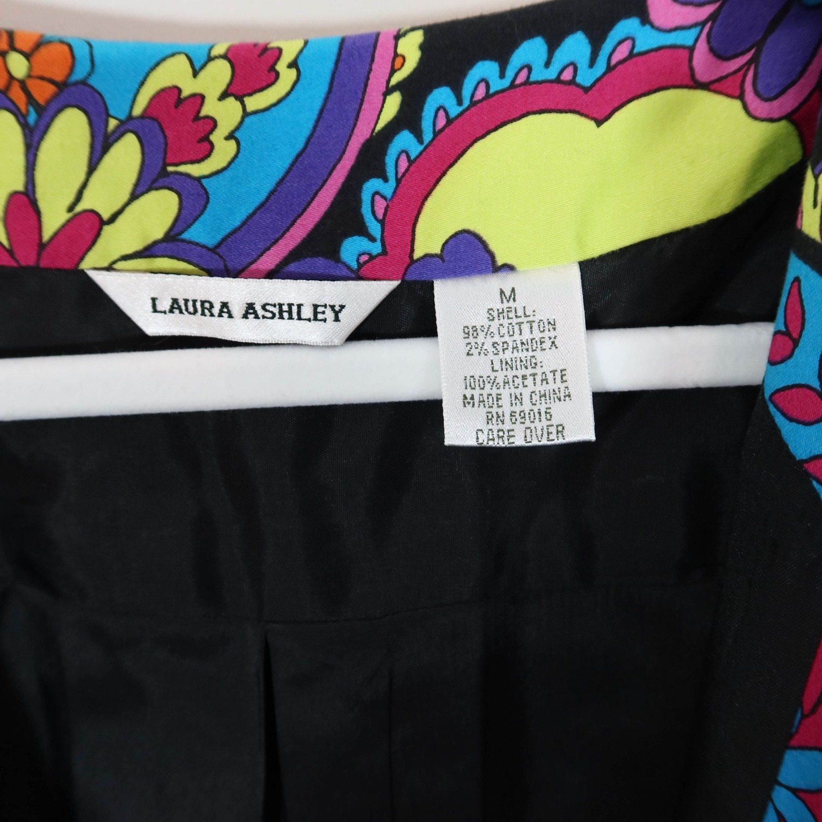 Vintage LAURA ASHLEY Floral Jacket Size M Maximalist Flower Power Paisley