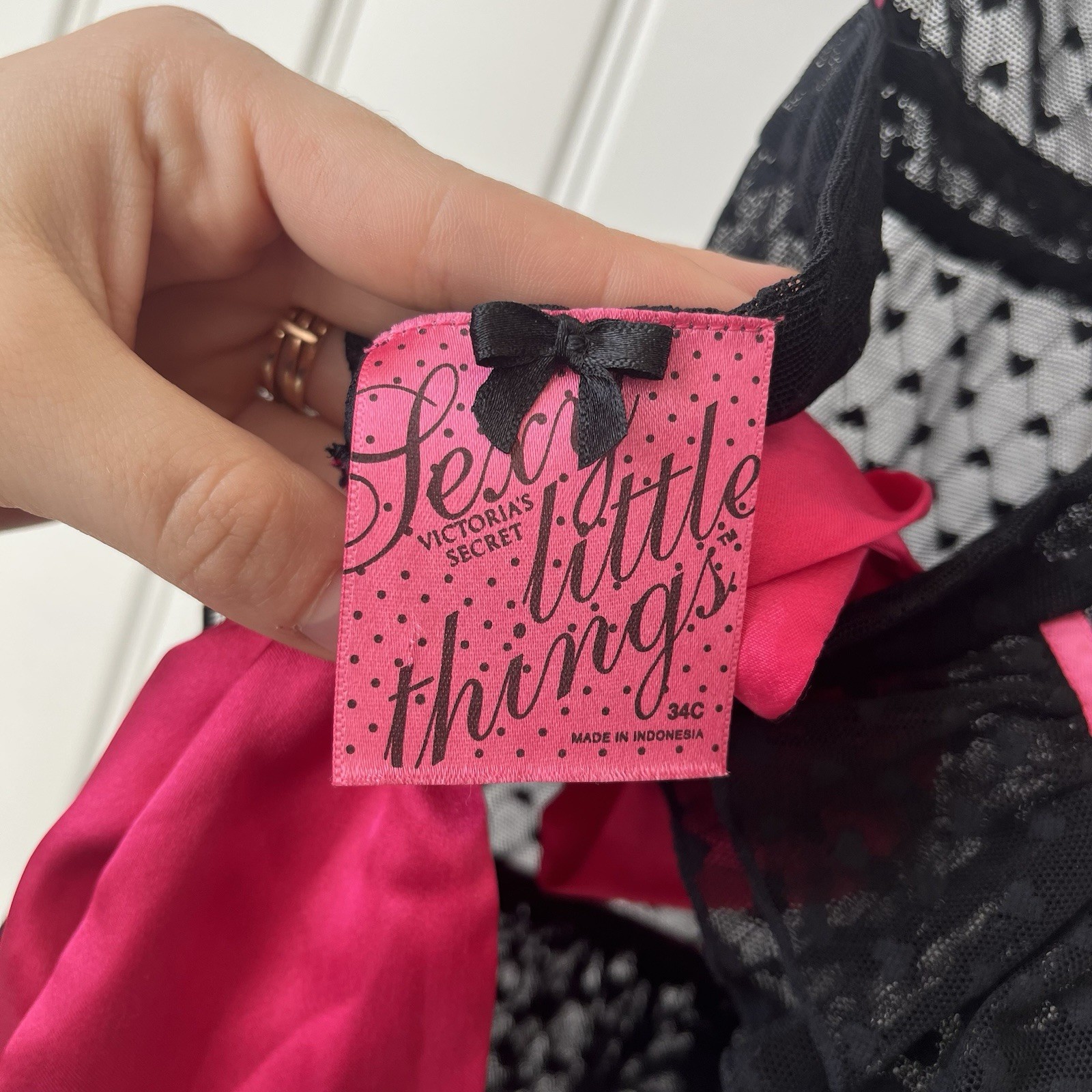 Vintage Y2K Victoria’s Secret Sexy Little Things Maid Apron Lingerie 34 C Lace