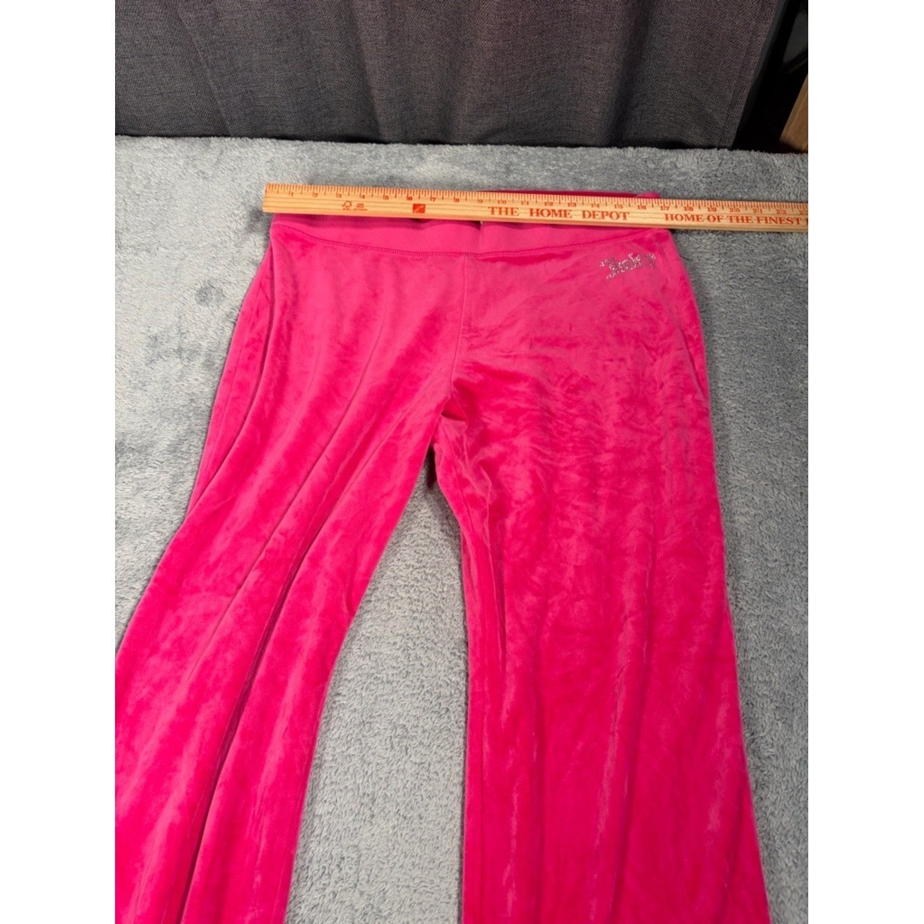 Juicy couture large Pink Velour sweatpants