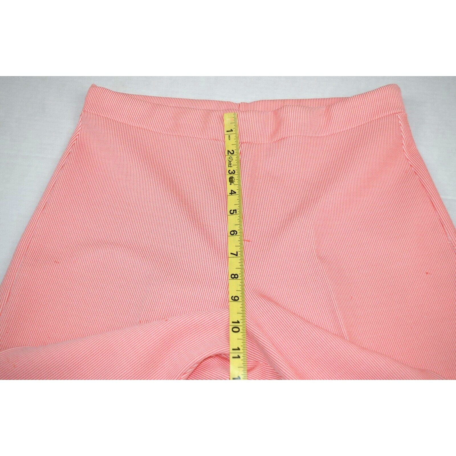 Vintage Top Pants Set Ecco Bay Size S 70s Red White Candy Stripe Polyester