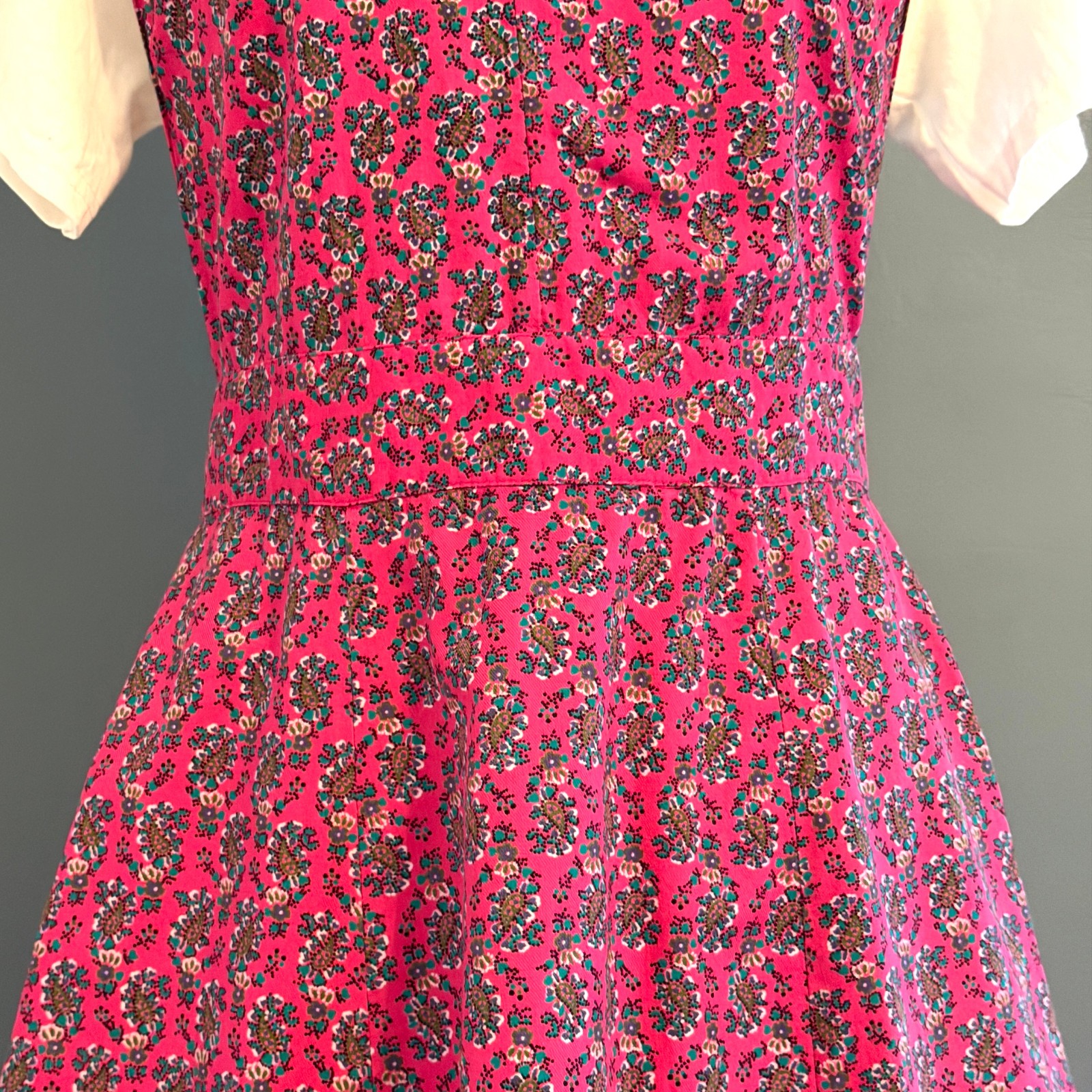 VTG Cambridge Dry Goods Wrap Maxi Dress 90s Granny Core Festival Cotton SIZE 8