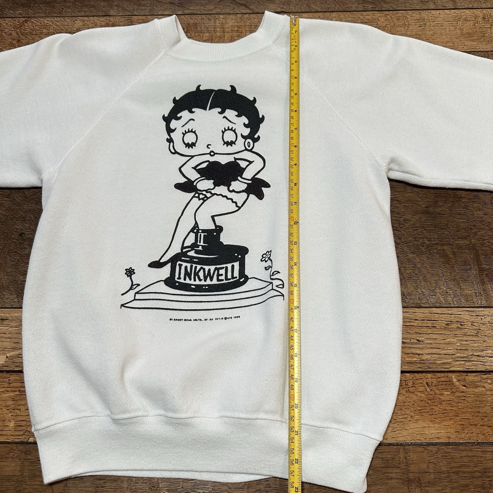 VTG 80s 90s Betty Boop Inkwell Double Sided Crewneck Sweat Shirt Women’s Small