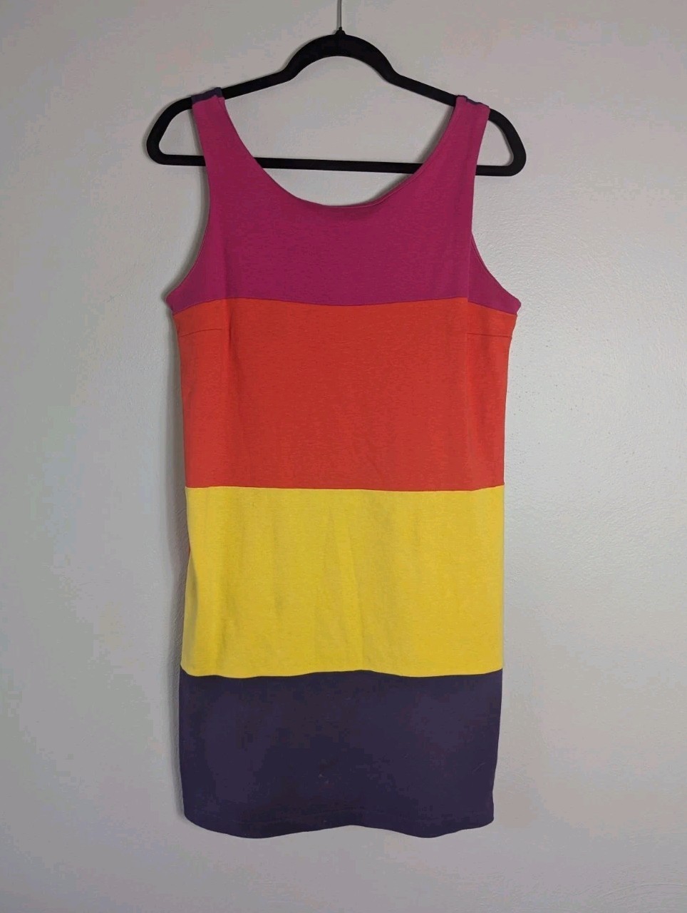 The Limited Vintage 90s Mod Colorblock Sheath Dress Size Large L