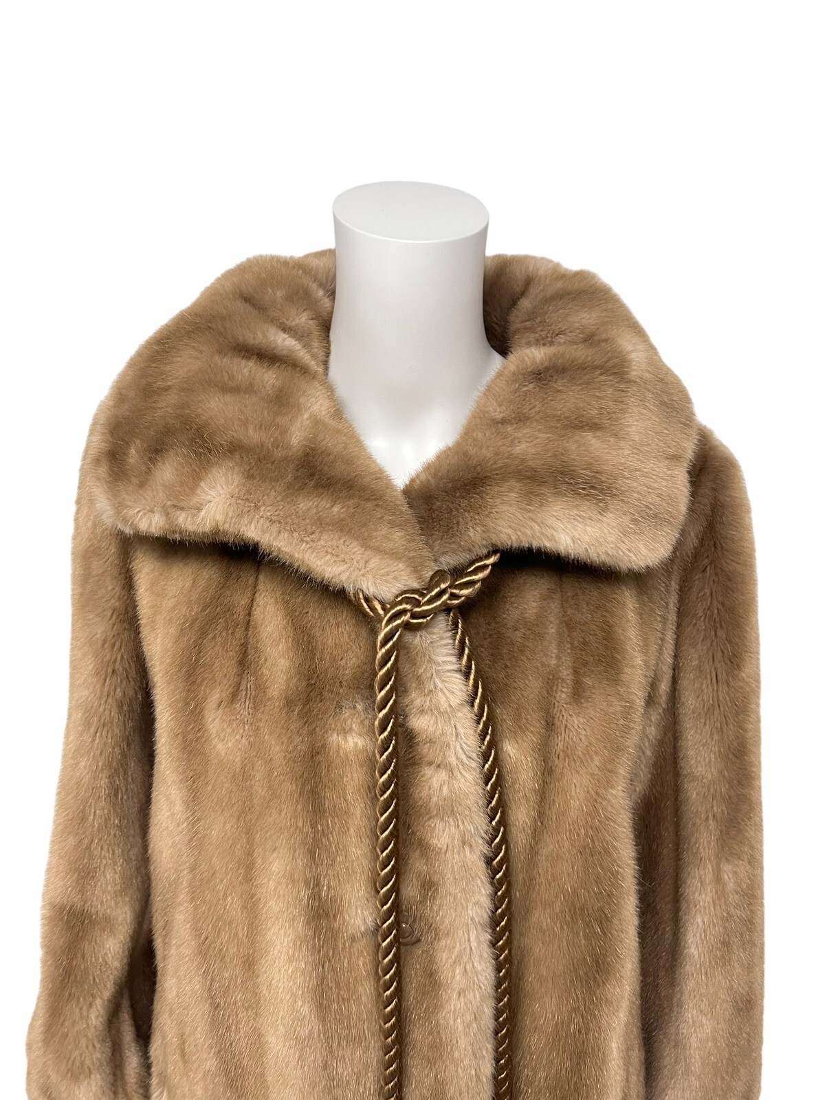 Vintage 70’s SEARS The Fashion Place Women’s Faux Fur Coat Jacket size 12