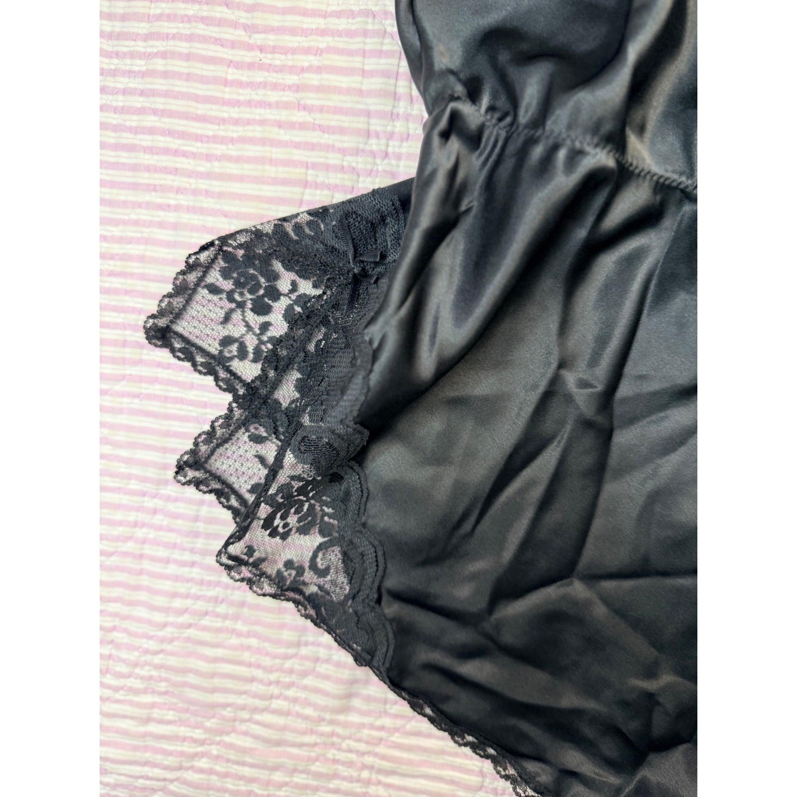 VTG Rare Maidenform Chantilly Black Lace Teddy 34 ILGWU/Made in USA Coquette