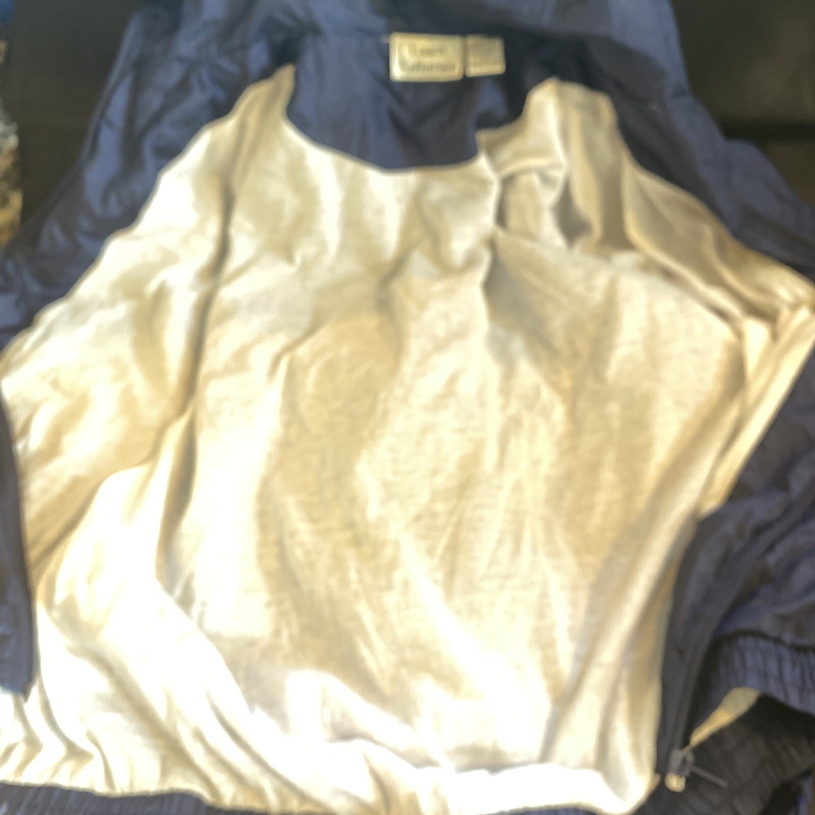 Rare Vintage 90s Laura Katherine Navy Blue And GreenWindbreaker Tracksuit Size M