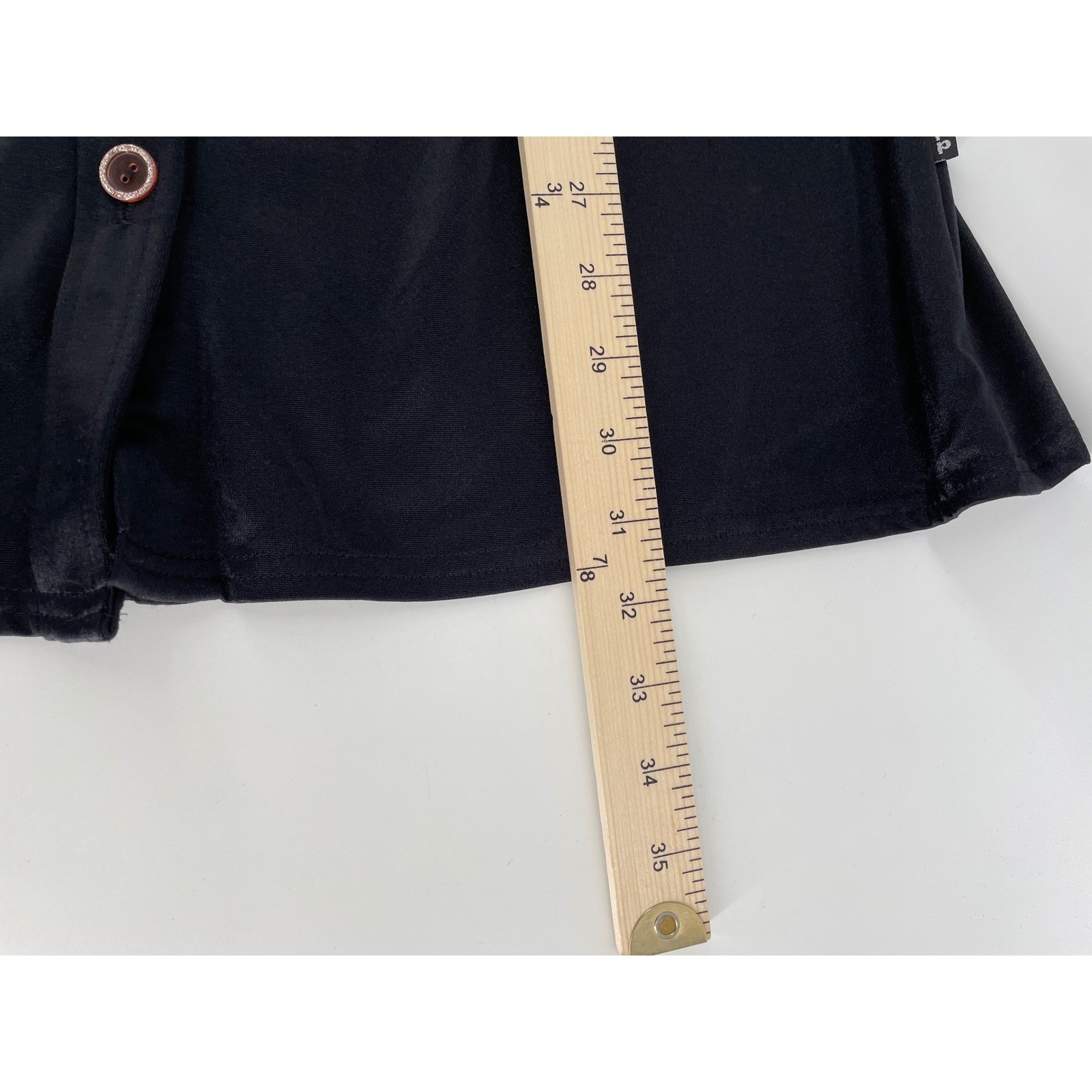 Vintage Tripp NYC Shirt Dress Women Medium Black Vintage 90s Y2K Goth Clubwear
