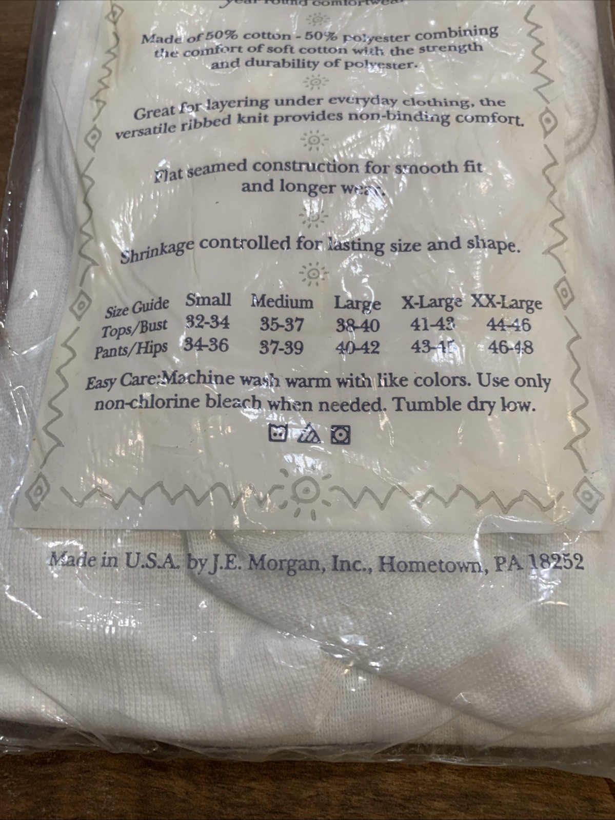 Vintage Snuggies Tank Top Vest New Small 32-34 USA J.E Morgan Comfortwear Ribbed
