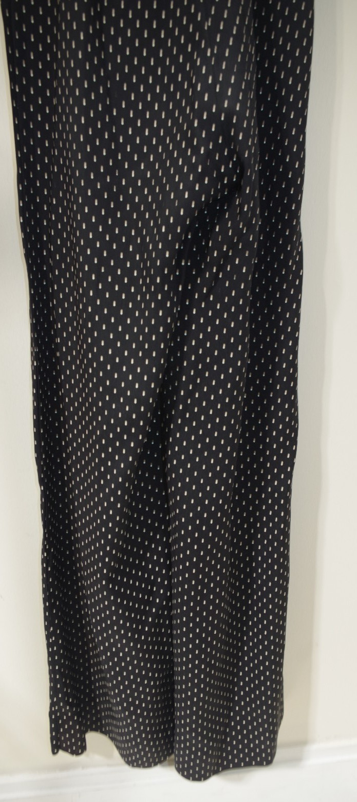 H4 True Vintage Black & Whited Painted Dots XXS Halter Jumpsuit & Jacket