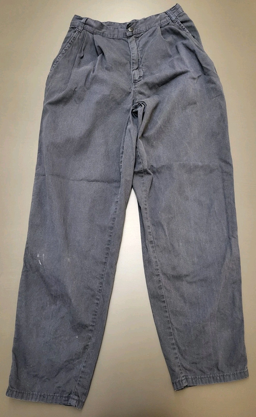 Vintage 90s United Colors Of Benetton Womens Sz 42 Faded Blue Two Pleated Pants