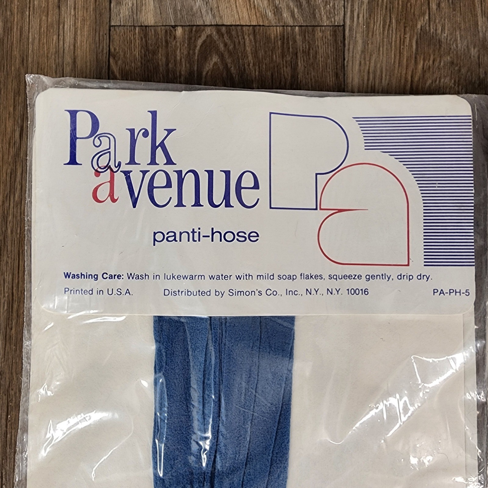 Vintage Park Avenue Pantyhose Lot 5 Prs Opaque Sheer Navy Red Grey Burgundy Bone