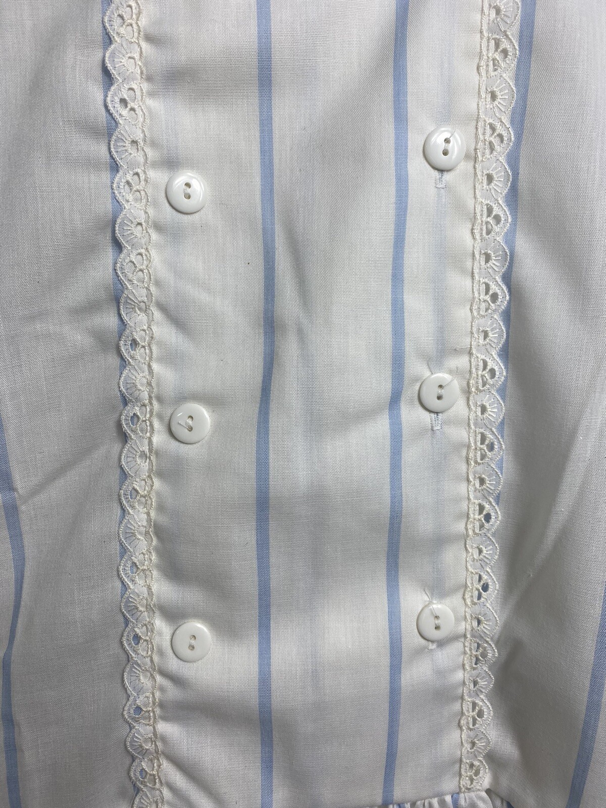 Vintage Juli New w Tags Cottagecore Prairie Peasant Eyelet Lace Sleep Day Dress