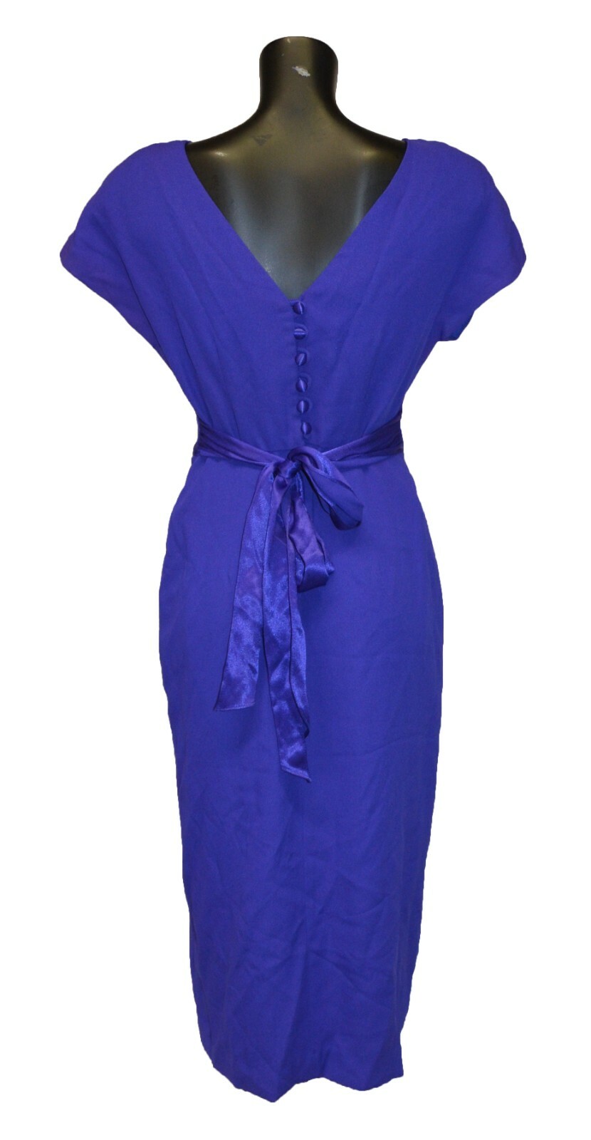Donna Ricco Vintage 80s Purple Prom Party Formal Dress size 8P