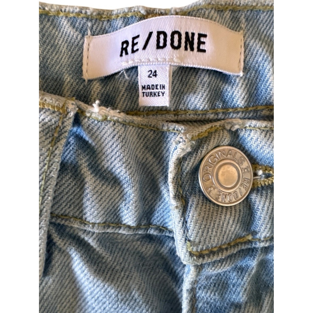 Re/Done 70s Original Straight color: Nu Disco High-Rise Straight Jeans