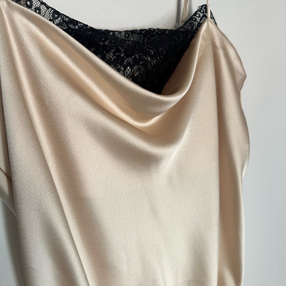 Victorias Secret Satin Cami Top Bodysuit L