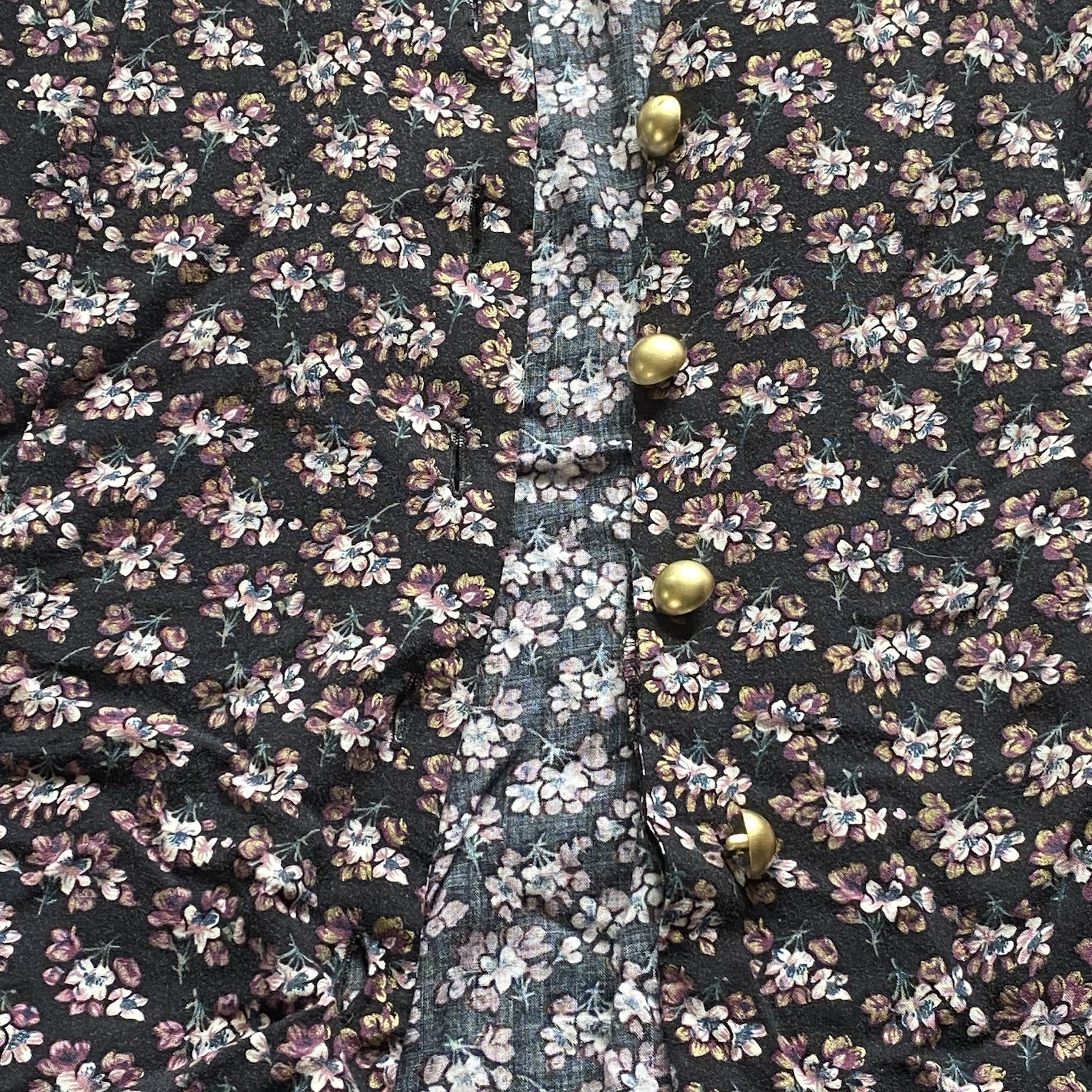 Vintage 90’s Caroline Wells Floral Midi Dress. Corset Back Tie. Rayon. Size 4.