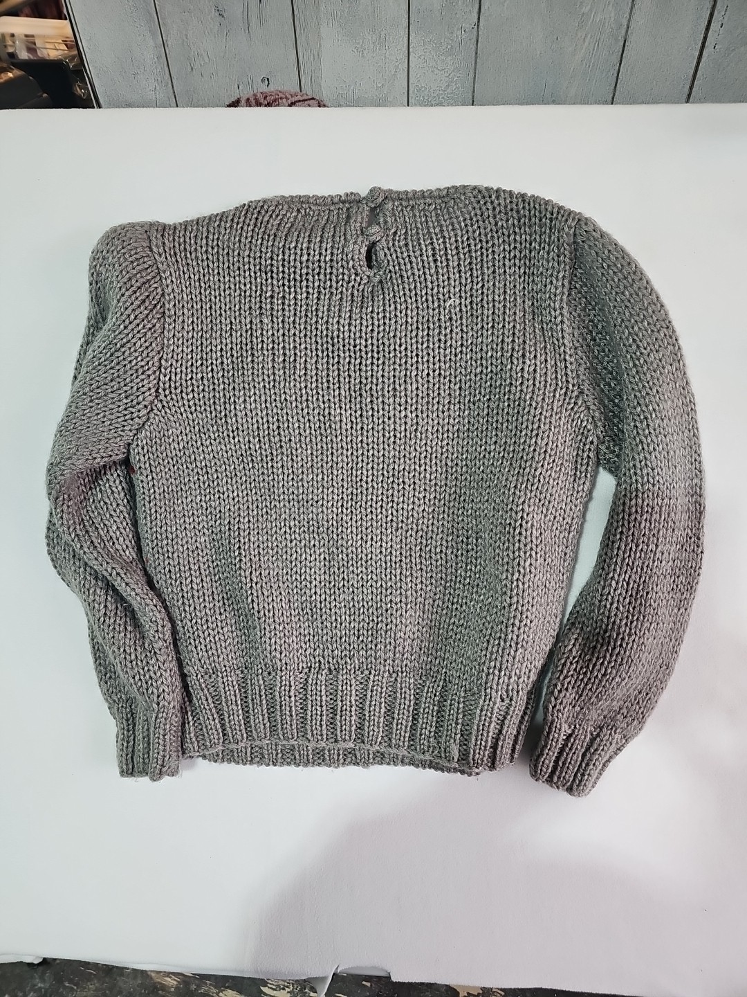 Hand Knit Vintage Robert Scott Ltd Sweater Hearts Medium Grandmacore