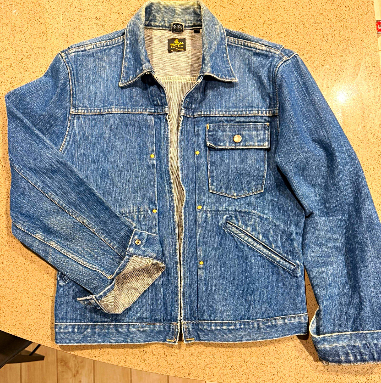 Vintage Wrangler for United Arrows Men’s Blue Denim Jacket M Regular