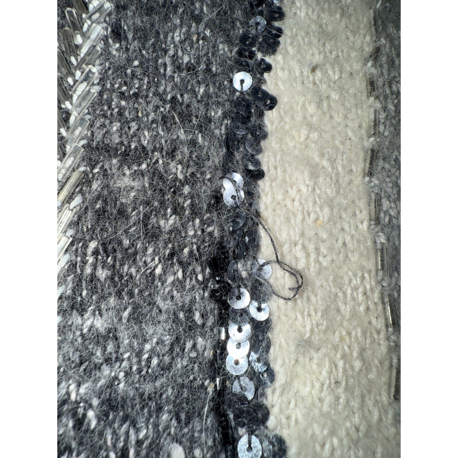 Vintage 90s I.B. Diffusion Angora Blend Embellished Turtleneck Sweater