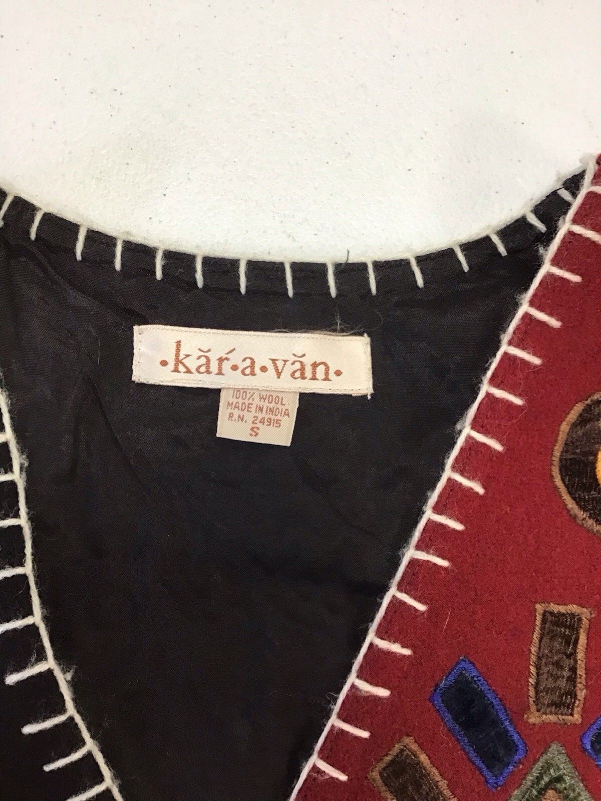 Vintage S Kar-A-Van Woman’s Wool Vest ❤️