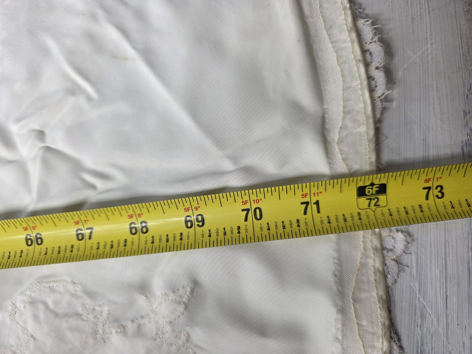 Vintage 1940s Bride Small Slipper Satin & Lace Wedding Dress Cathedral Train 40s