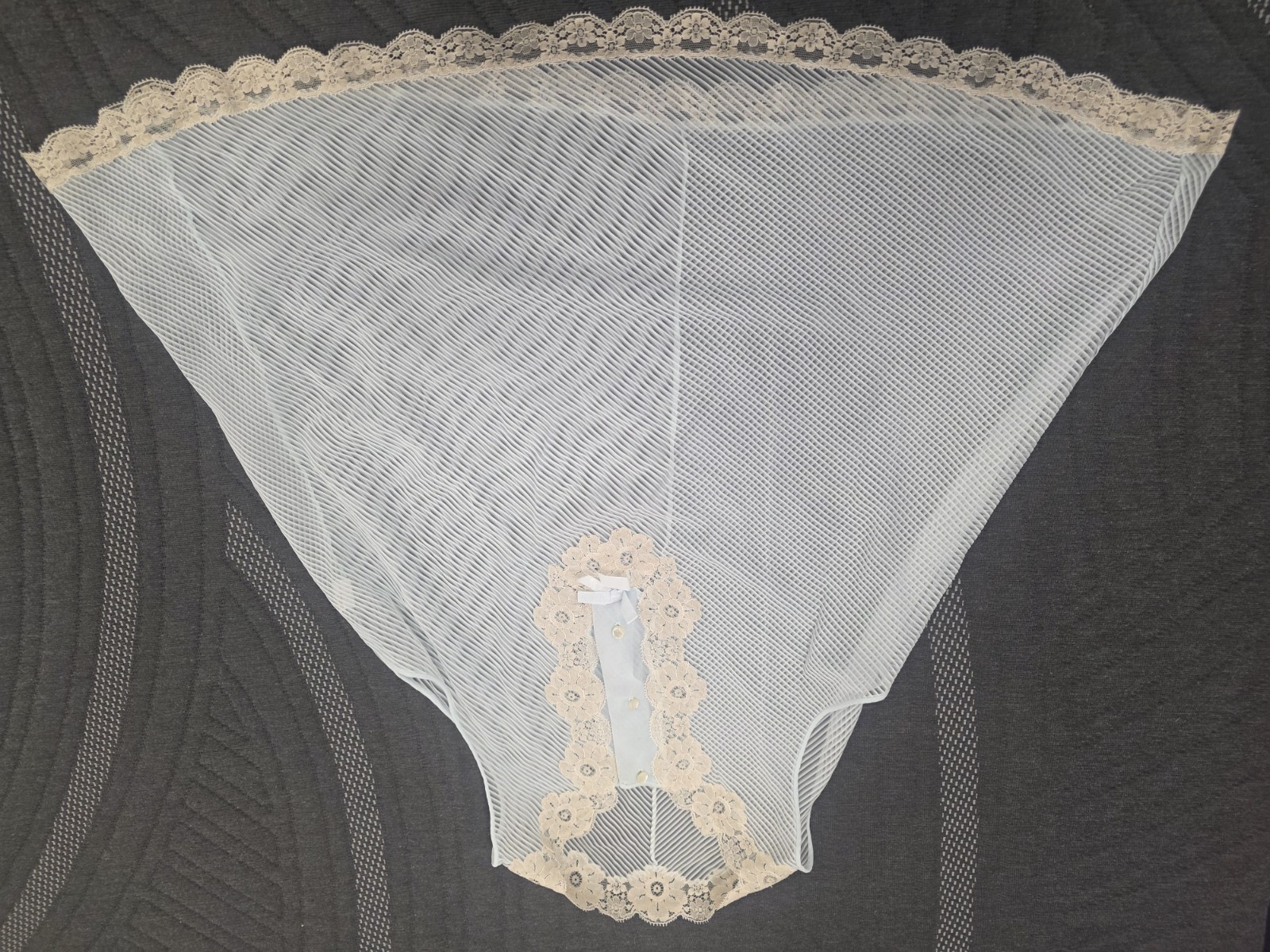 Vtg Goddard Artemis Sheer Chemise Shortie Nightie Babydoll Blue Small Style 6168