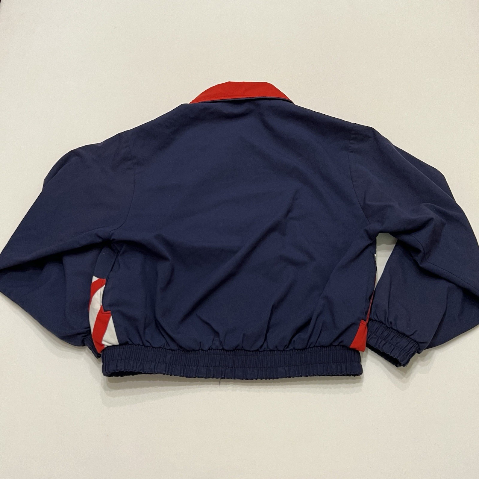 Vintage 1990s USA Flag Bomber Jacket Sz Medium Ashley Sewn Products