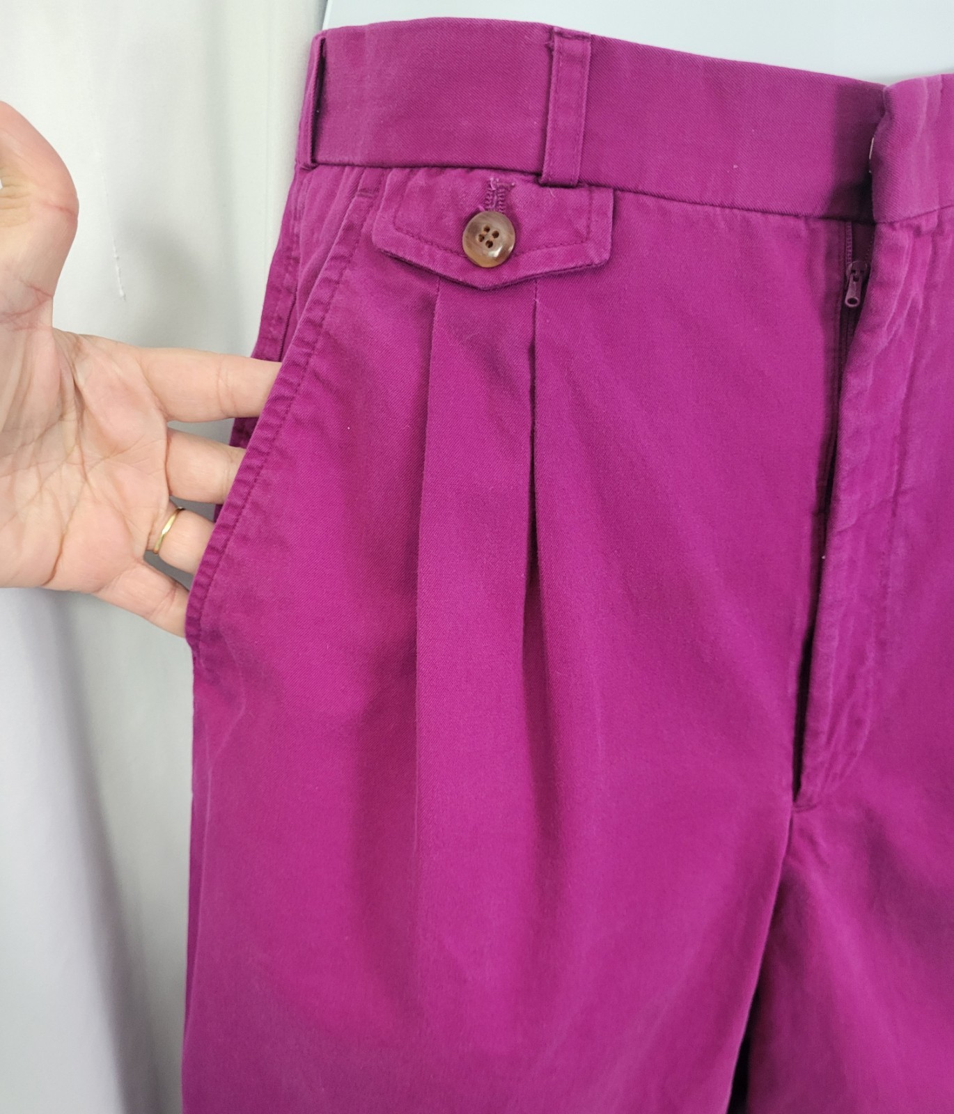 Vintage Stanley Blacker Magenta/Purple Walking Shorts Size 10